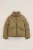 WE Fashion – Meisjes oversized gewatteerde jas – Oversized – Olijfgroen –
