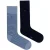Tommy Hilfiger Effen Gestreepte Sokken Heren (Set van 2) (NAVY/BLAUW)