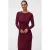 MAMALICIOUS zwangerschaps maxi jurk – donkerrood