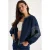 Geborduurd Crew Neck Casual Jacket