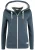 Oxmo Sweatvest ‘Binja’  blauw / wit