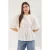 TRENDYOLMİLLA Dames Wit Effen Kort Regular fit Blouses