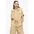 s.Oliver regular fit blouse met vleermuismouwen en tunnelkoord – beige