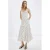 Mango maxi jurk met stippen wit
