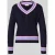 Christian Berg Woman Gebreide pullover met V-hals