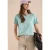 Shirt met ronde hals en bladprint