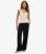 Linnen Broek met Lage Taille Zwart