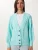 Happiness İstanbul Gebreid vest  turquoise