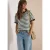 Shirt met ronde hals en luipaardprintdetails