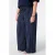 MS Mode viscose wide leg gestreepte broek Plus Size – blauw