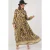 Gebuttonde Maxi Jurk met Ronde Hals en Tailleband