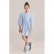 WE Fashion gestreepte korte jurk blauw