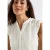 Street One Dames Linnen blouse met ruches in Wit