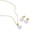Metal Alloy en White Pearl sets afgewerkt in 18 karaats geelgoud – Zurglad