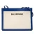 Tweedelige Canvas Navy Pochette Schoudertas