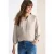 Cecil Dames 3/4-mouwen blouse met gespleten hals in Beige