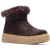 Hush Puppies Becca Suède Dames Chocolade Winter Enkellaarsjes