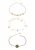 faina Armband  goud / zwart / transparant
