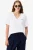 Lacoste Dames T-shirt wit, Effen