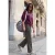 Mid Waist Broek met Wide Leg pijpen in casual pasvorm