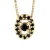 Ketting Black Diamonds 0,11 Cts Yellow Gold