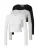 ABOUT YOU Shirt ‘Loretta’  grijs gemêleerd / zwart / wit