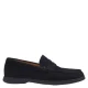 BOSS suède loafers – donkerblauw