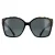 Michael Kors MK2201 Malia 395087 bi layer zwart en amber tortoise donkergrijs zonnebril