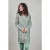 DIDI Sweat Dress Chilly Print Granite Green With Troy Print