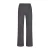 Miss Etam wide leg regular waist pantalon met krijtstreep antraciet