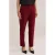WE Fashion tapered regular waist pantalon donkerrood