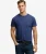 Klassiek Katoenen Linnen T-shirt met Zak Blue