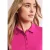 Street One Dames Poloshirt met korte mouwen en geribde structuur in Pink