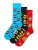 Happy Socks Sokken ‘Hangry Meal’  hemelsblauw / geel / rood / zwart