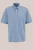 WE Fashion – Heren slim fit overhemd van piquéjersey – Regular fit – IJsblauw – Katoen –