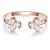 Glanzstücke München Ring  rose-goud / transparant