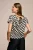 Benza Print Top Zwart / Wit