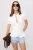 TRENDYOLMİLLA Dames Wit Effen Kort Getailleerd Overhemden