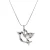 Halsketting Vogel met Swarovski-kristallen