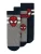 NAME IT Sokken ‘NMMFRANKY’  donkerblauw / grijs gemêleerd / rood / wit