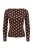 Trendyol Curve Dames Bruin Gestippeld Lang, Getailleerd Grote maten Blouses