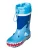 PLAYSHOES Regenlaarzen ‘Hai’  blauw / lichtblauw / rood / wit