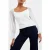 French Connection Maia Krista Crepe Mix Jumper White