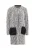 Faina Vest Dames wol wit zwart