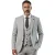 Heren Grijze 3-Piece Prince Of Wales Check Tailored Fit Formele Pak – IM31