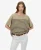 Studios T-shirt met Verlaagde Schouders Beige