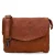 No Stress leren crossbody tas cognac