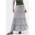 Hoge Taille Textuur A-Lijn Maxi Rok