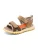 BISGAARD Sandalen  ecru / bruin / stone grey / oranje