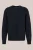 WE Fashion – Heren regular fit gebreide trui met structuur – Regular fit – Donkerblauw – Katoen –